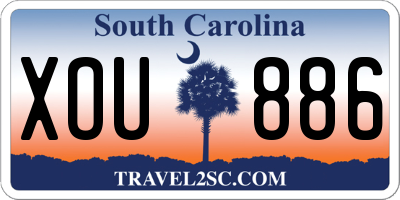 SC license plate XOU886