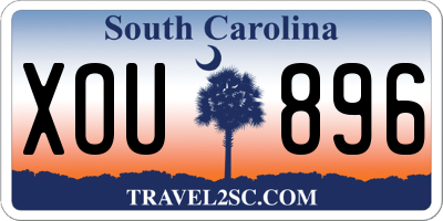 SC license plate XOU896