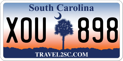 SC license plate XOU898