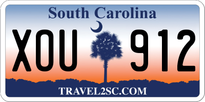 SC license plate XOU912