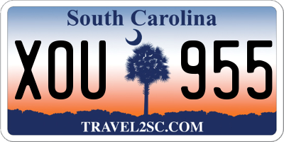 SC license plate XOU955