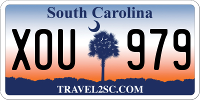 SC license plate XOU979