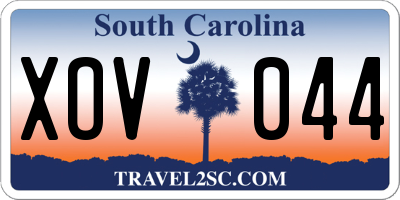 SC license plate XOV044