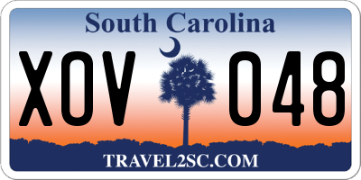 SC license plate XOV048