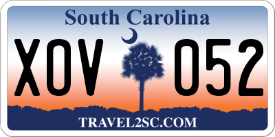 SC license plate XOV052
