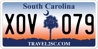 SC license plate XOV079