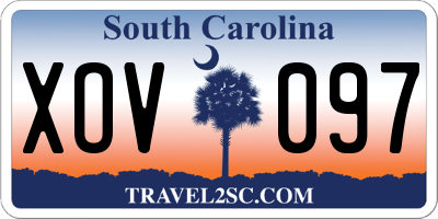 SC license plate XOV097