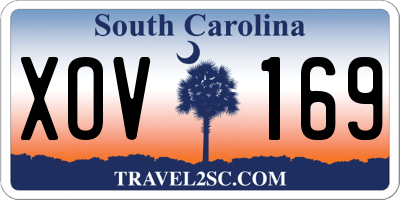 SC license plate XOV169