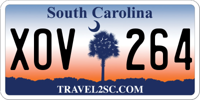 SC license plate XOV264