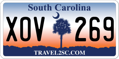 SC license plate XOV269