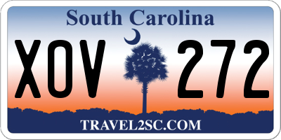 SC license plate XOV272