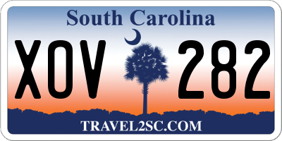SC license plate XOV282