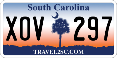 SC license plate XOV297