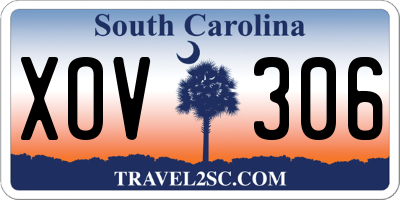 SC license plate XOV306