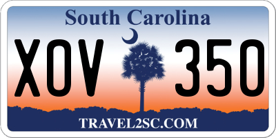 SC license plate XOV350