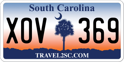 SC license plate XOV369