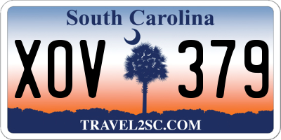 SC license plate XOV379