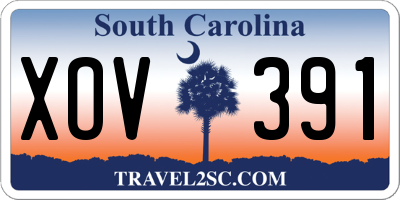 SC license plate XOV391