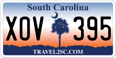 SC license plate XOV395