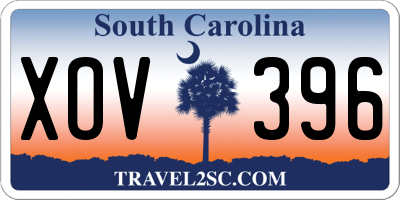 SC license plate XOV396