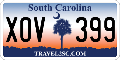 SC license plate XOV399