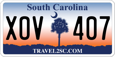 SC license plate XOV407