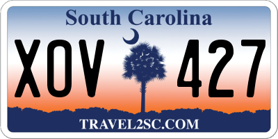 SC license plate XOV427
