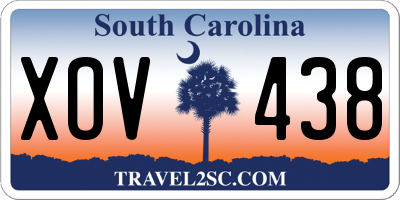 SC license plate XOV438