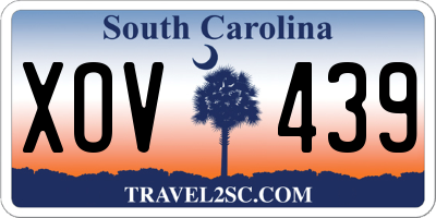 SC license plate XOV439