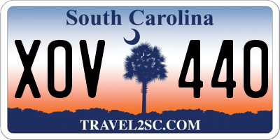SC license plate XOV440