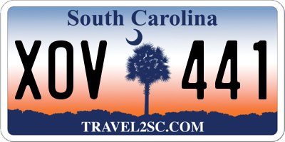 SC license plate XOV441