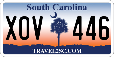 SC license plate XOV446