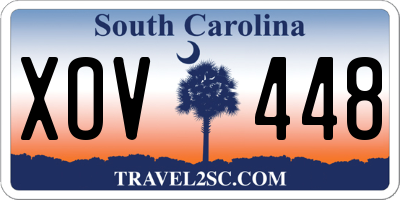 SC license plate XOV448