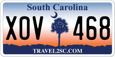 SC license plate XOV468