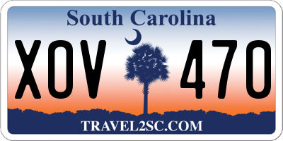 SC license plate XOV470