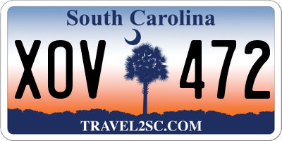 SC license plate XOV472