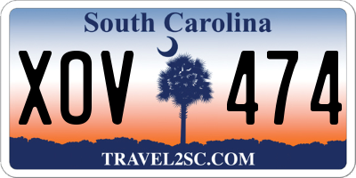 SC license plate XOV474