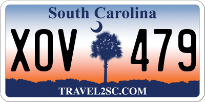 SC license plate XOV479