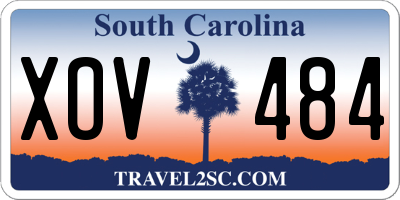SC license plate XOV484