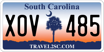 SC license plate XOV485