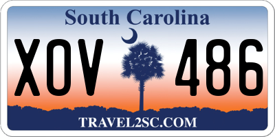 SC license plate XOV486