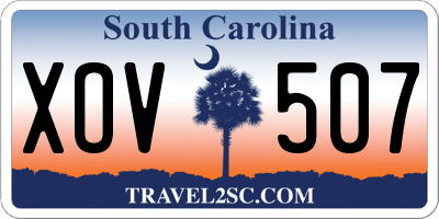 SC license plate XOV507