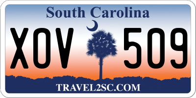 SC license plate XOV509