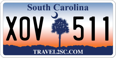 SC license plate XOV511