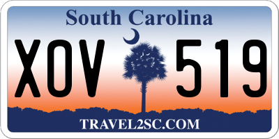 SC license plate XOV519
