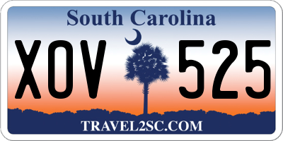SC license plate XOV525