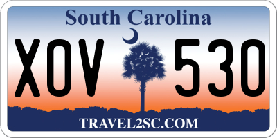 SC license plate XOV530