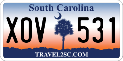 SC license plate XOV531