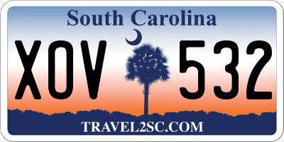 SC license plate XOV532