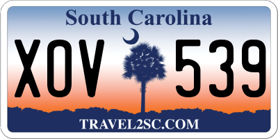 SC license plate XOV539